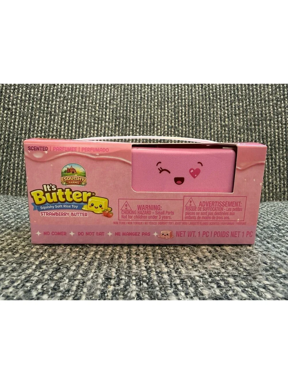 NIB Squishy Farms It's Butter Strawberry Scented Soft Rise Squishy Toy CVS